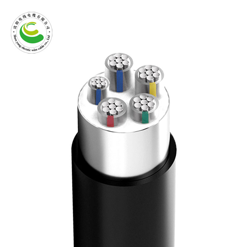 4芯  ZR-YJLV22 4*10+1*6mm?--4*300+1*150mm?铝芯交联聚乙烯绝缘聚氯乙烯护套钢带铠装电力电缆