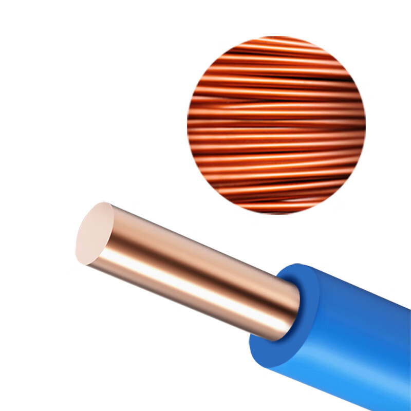 ZR-BV-450/750V-1X4mm?国标铜芯电线阻燃单芯硬线-95米捆-蓝色 1.5mm?-240mm?